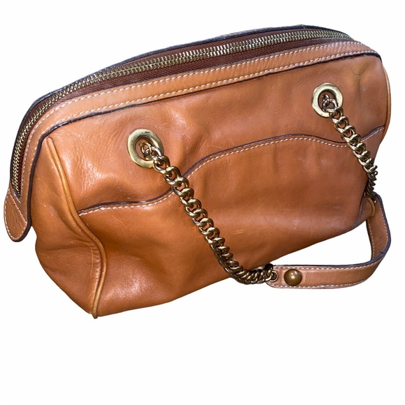 Talbots brown leather bag - Picture 1 of 11